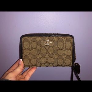 Authentic Coach wristlet wallet